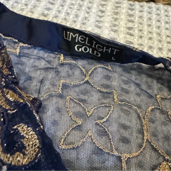 Limelight large dark blue four piece outfit new Pakistani Indian - Picture 4 of 8